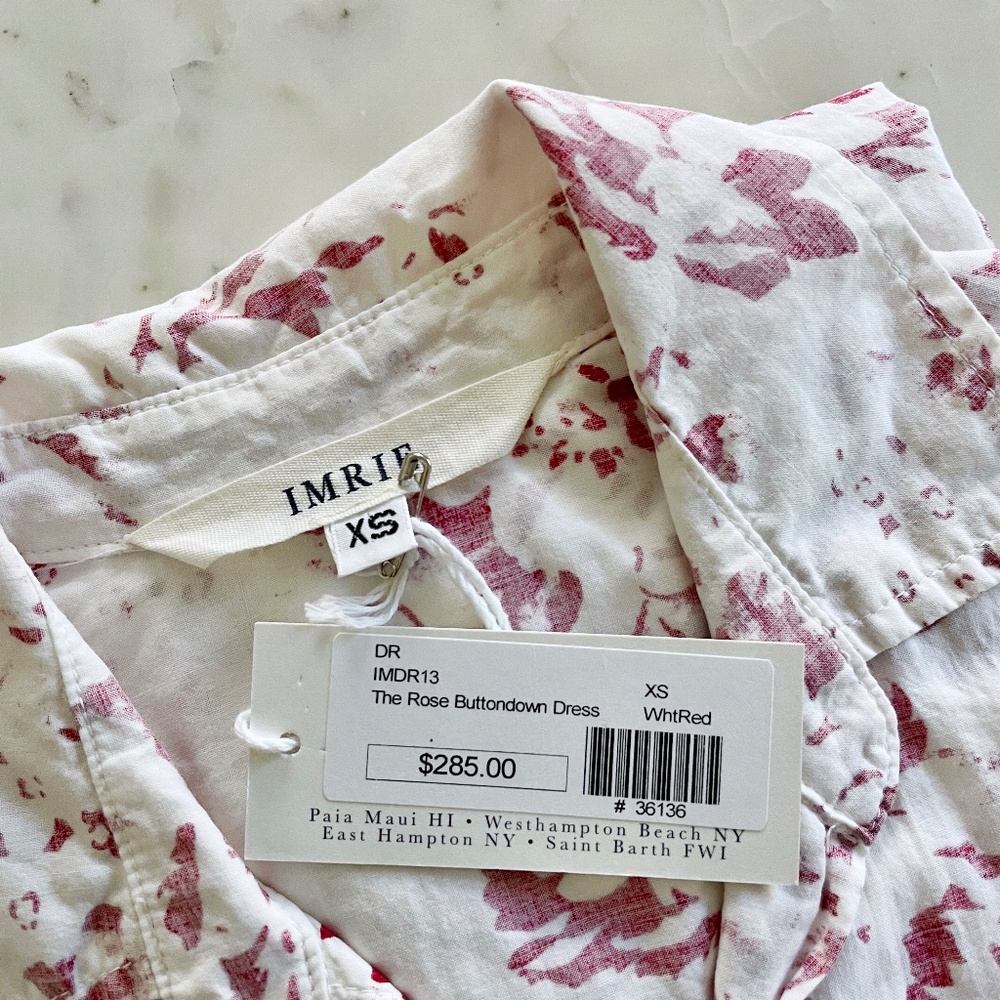 IMRIE The Rose Buttondown Shirt Dress, NWT! - Picture 5 of 11